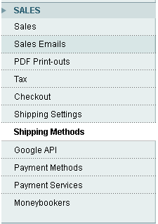 Magnito Shipping Methods